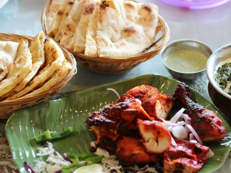 Tandoori chicken platter