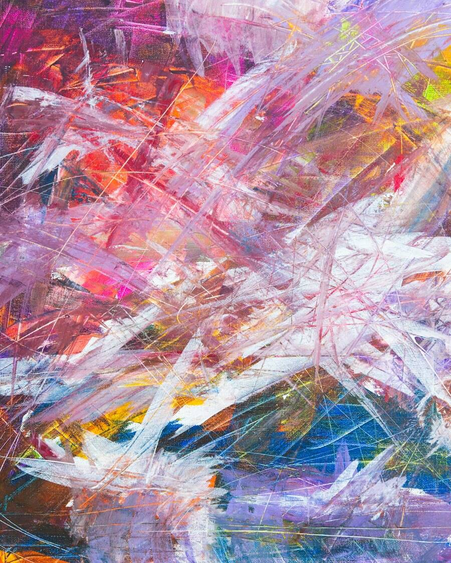Blush, Acrylic on canvas · 30 × 40 cm